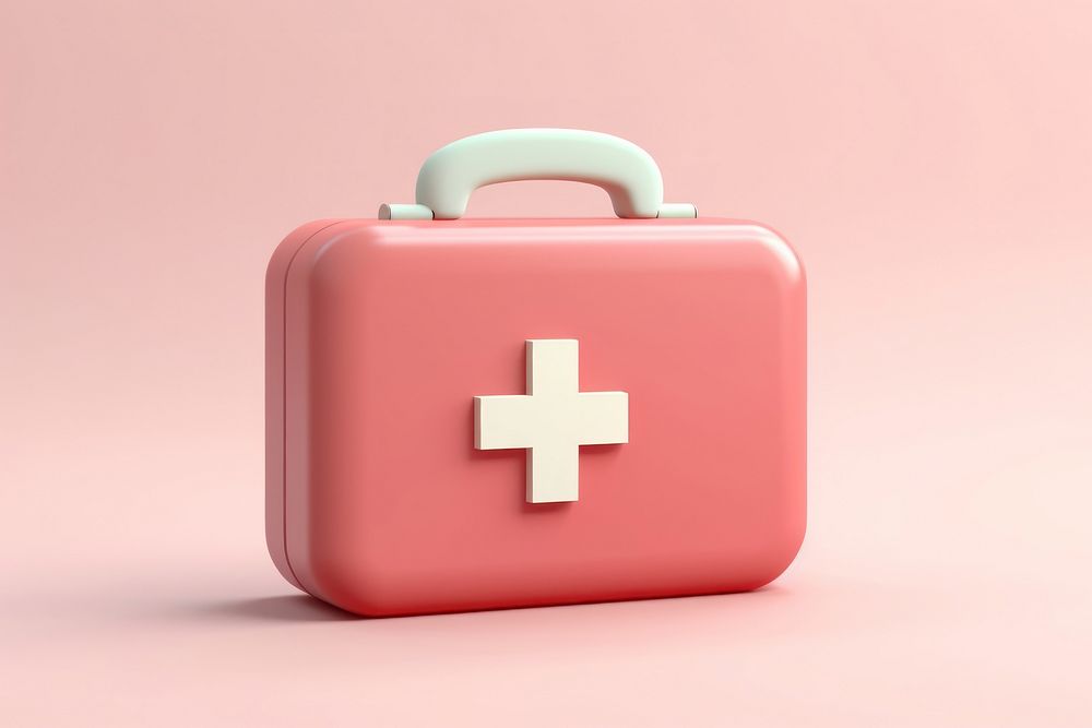 First aid kit first aid furniture suitcase. AI generated Image by rawpixel.