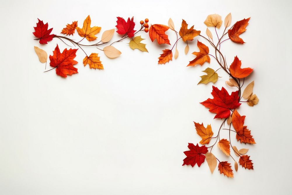 Thanksgiving and Autumn decoration autumn leaves maple. AI generated Image by rawpixel.