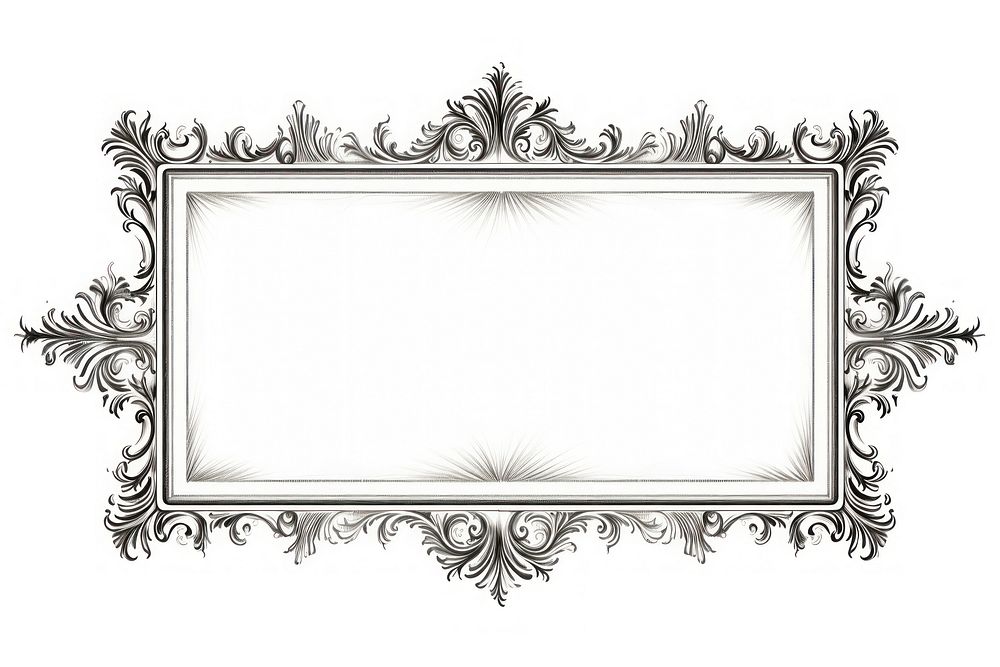 Vintage frame pattern white decoration. AI generated Image by rawpixel.
