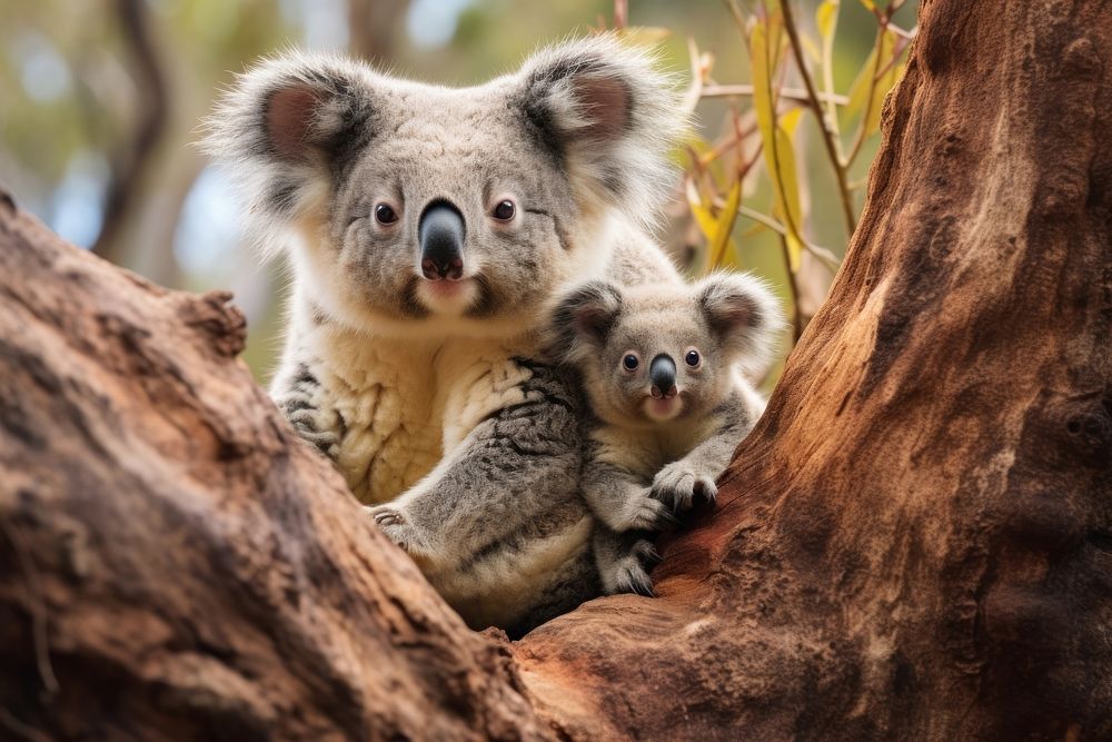 Koalas koala wildlife animal. AI generated Image by rawpixel.