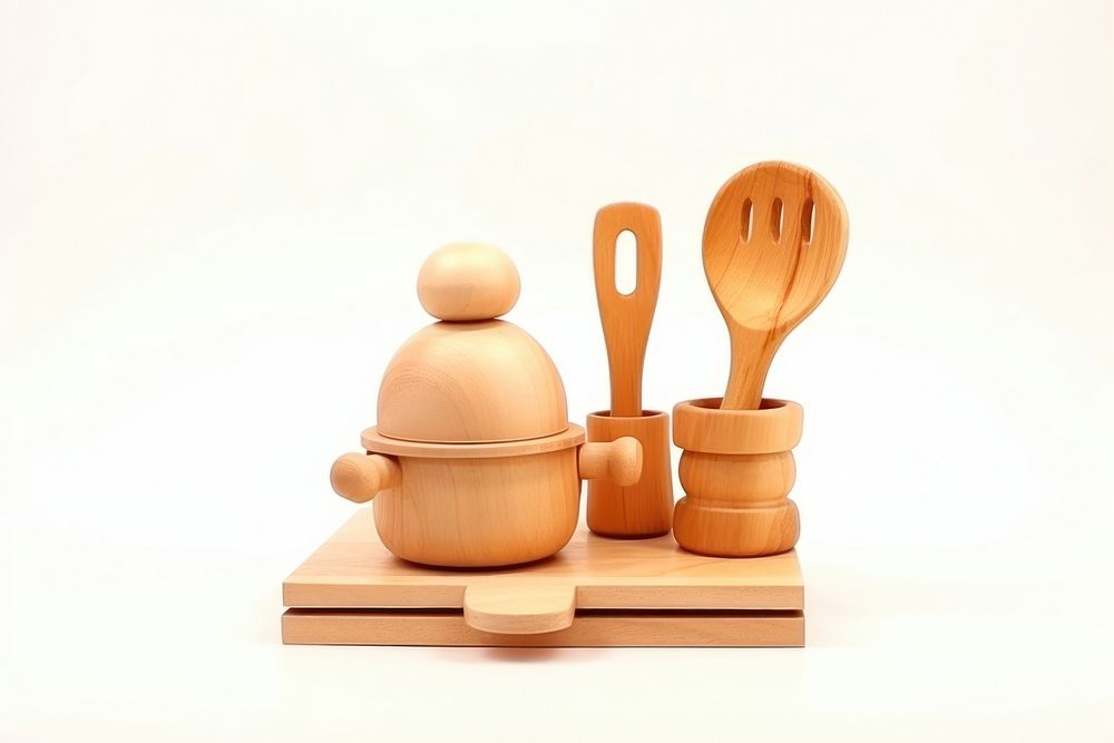 Cooking tool spoon wood toy. AI generated Image by rawpixel.