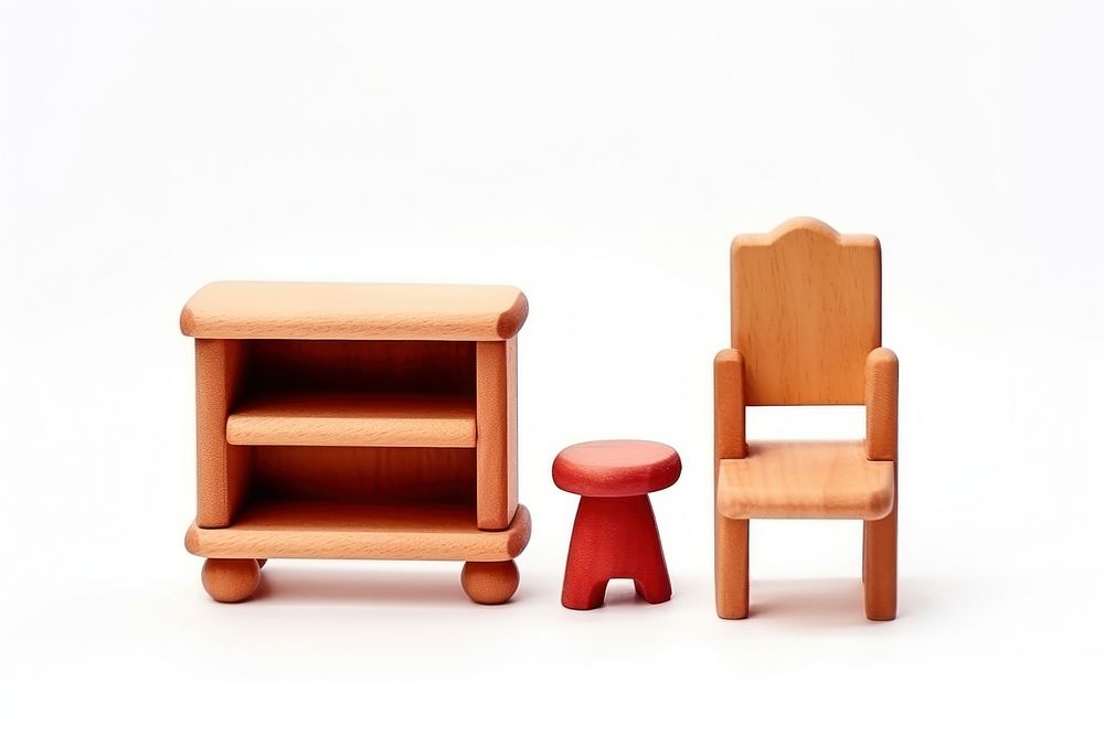 Furniture wood chair toy. AI generated Image by rawpixel.