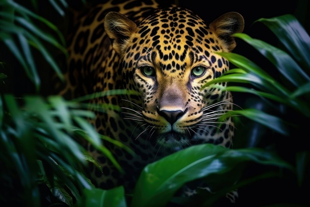 Leopard animal wildlife mammal. AI generated Image by rawpixel.