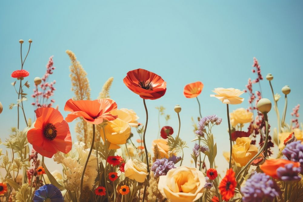 Surreal nature flower outdoors blossom. AI generated Image by rawpixel.