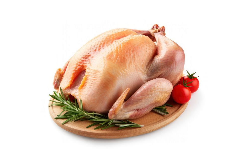 Whole raw chicken meat food bird. AI generated Image by rawpixel.