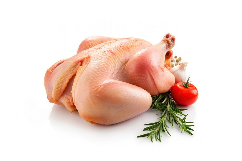 Whole raw chicken animal meat food. AI generated Image by rawpixel.
