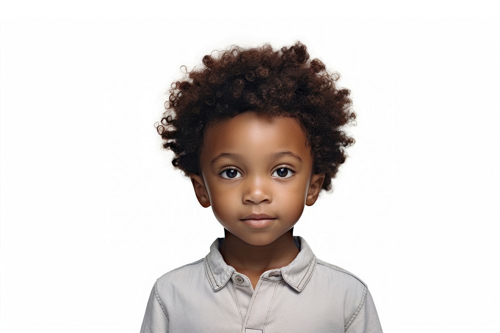 African american child portrait photography hairstyle. AI generated Image by rawpixel.