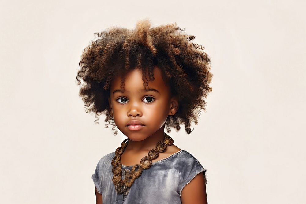 African american child portrait individuality photography. AI generated Image by rawpixel.