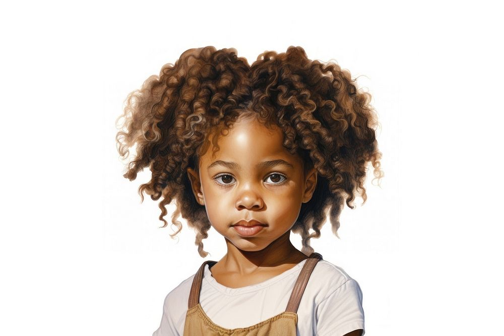 African american child portrait photography dreadlocks. AI generated Image by rawpixel.
