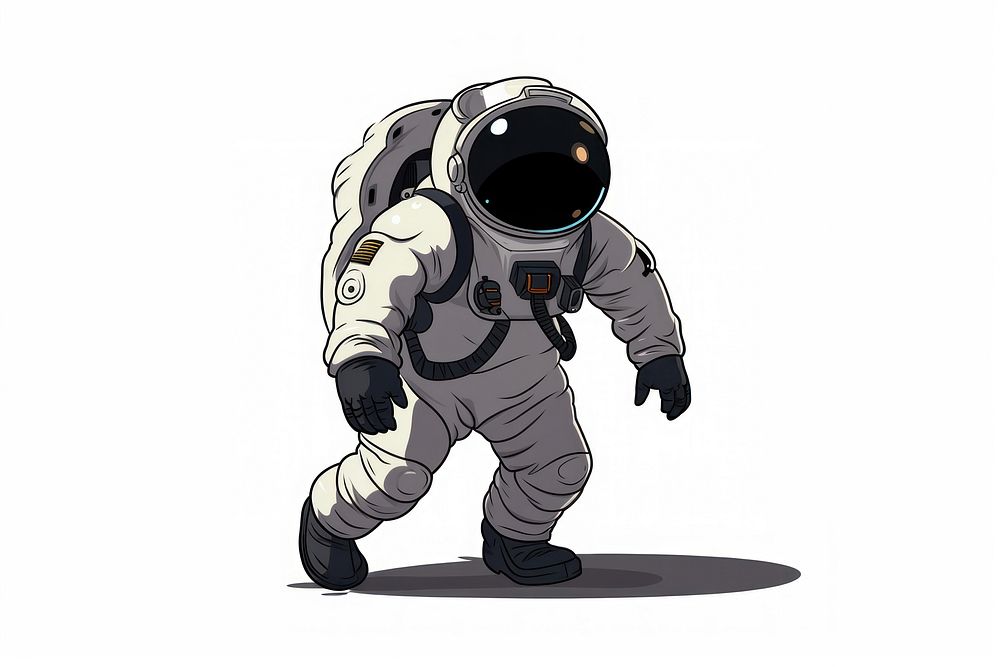Astronaut cartoon technology protection. AI generated Image by rawpixel.