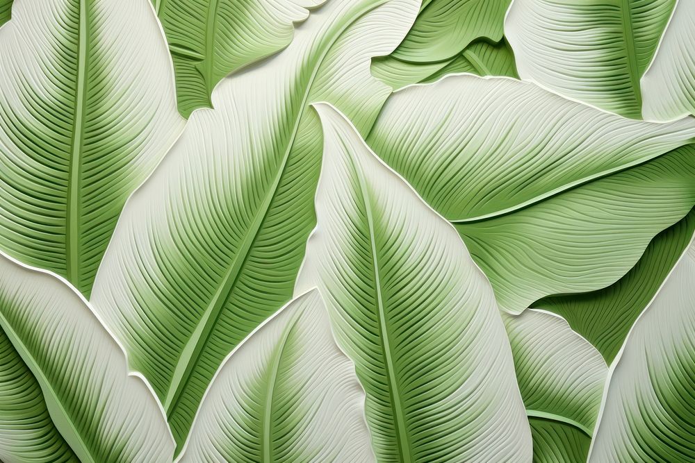 Banana leaf backgrounds pattern plant. AI generated Image by rawpixel.
