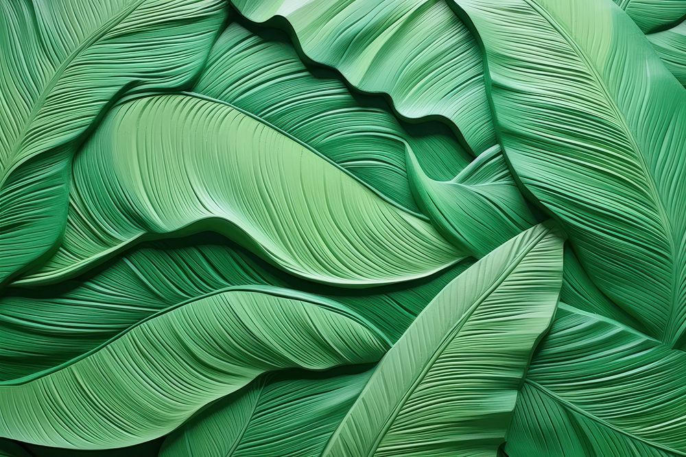 Banana leaf backgrounds pattern plant. AI generated Image by rawpixel.