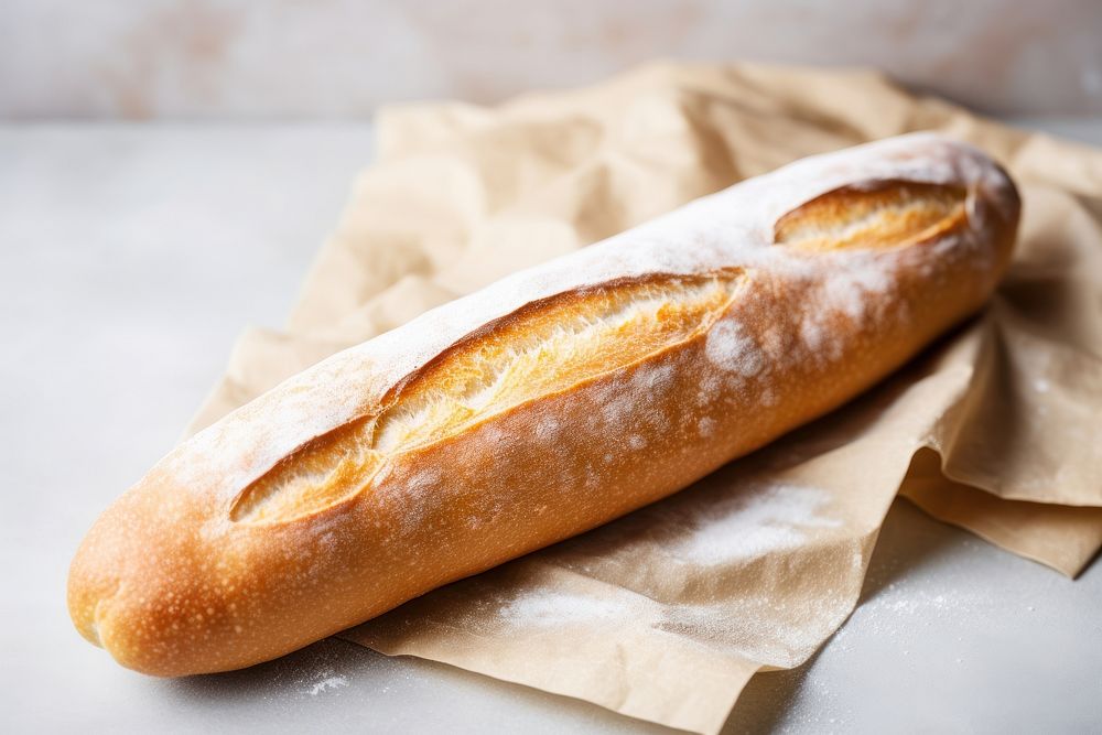 Baguette bread food sourdough. AI generated Image by rawpixel.