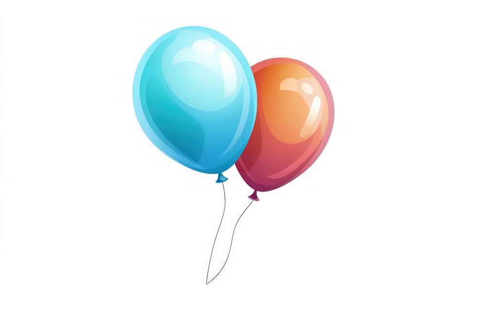 Balloon cartoon anniversary celebration. AI generated Image by rawpixel.