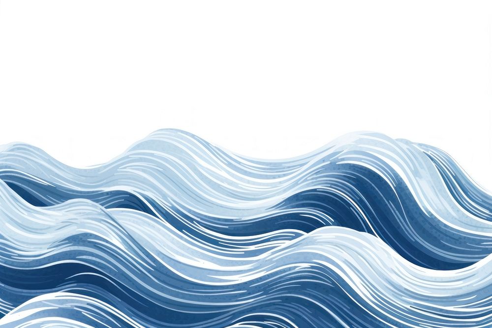 Blue water wave pattern line backgrounds. AI generated Image by rawpixel.