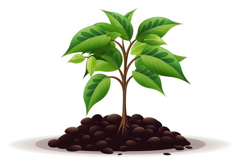 Coffee plant green leaf beginnings. AI generated Image by rawpixel.
