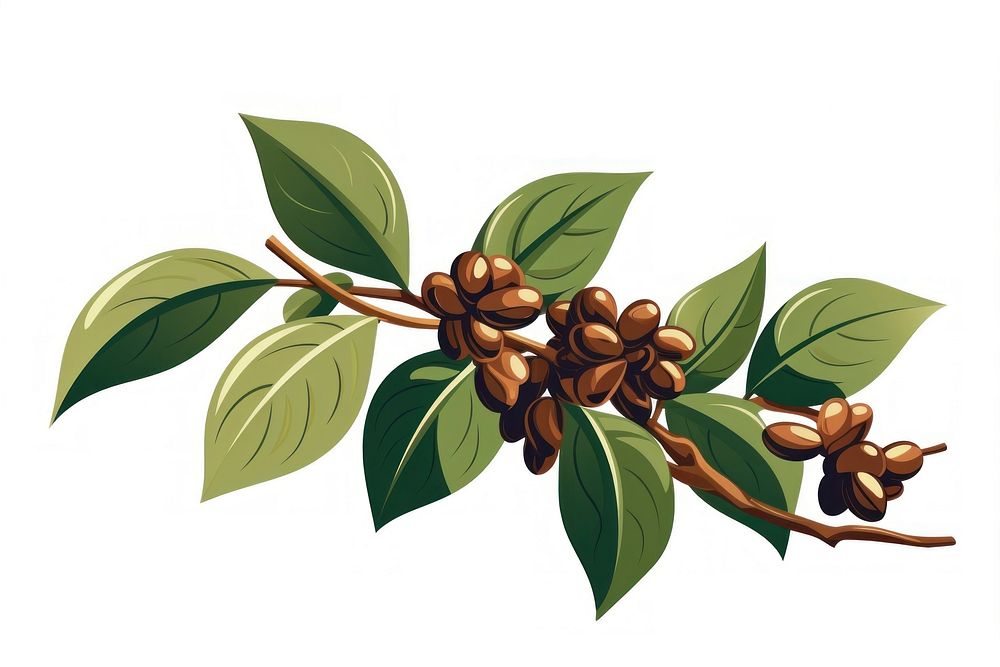 Coffee plant leaf freshness vegetable. AI generated Image by rawpixel.