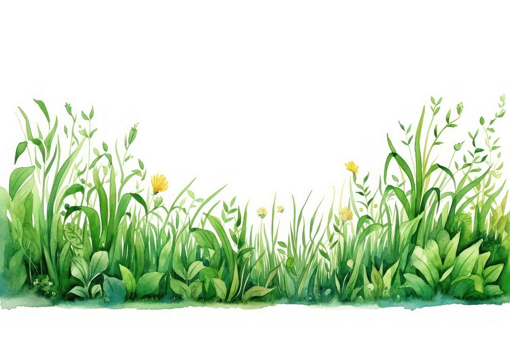 Green field outdoors nature flower. AI generated Image by rawpixel.