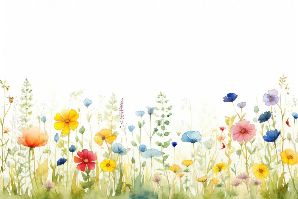 Summer flower field backgrounds grassland | Premium Photo Illustration ...