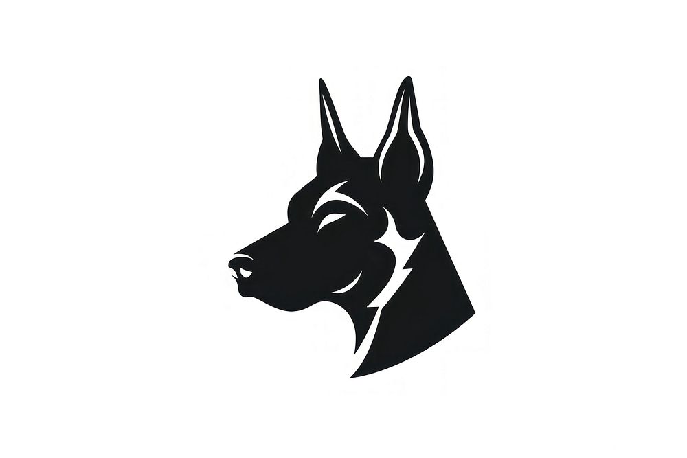 Dog silhouette animal mammal. AI generated Image by rawpixel.
