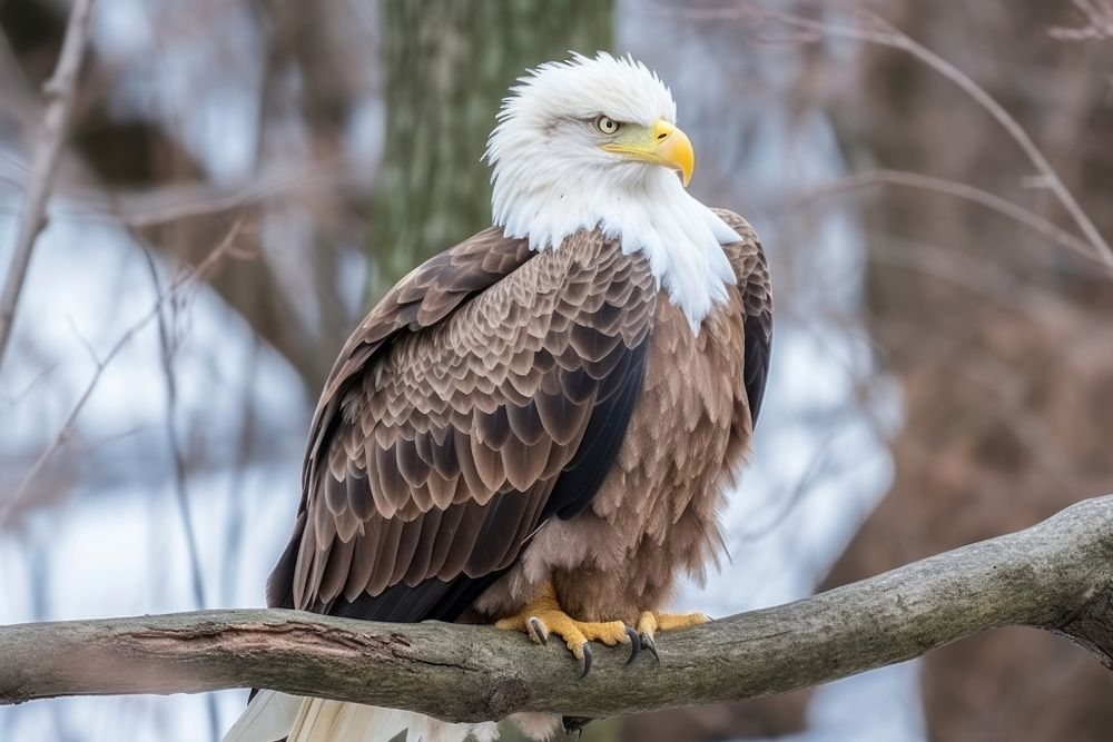 Bald Eagle animal eagle beak. AI generated Image by rawpixel.