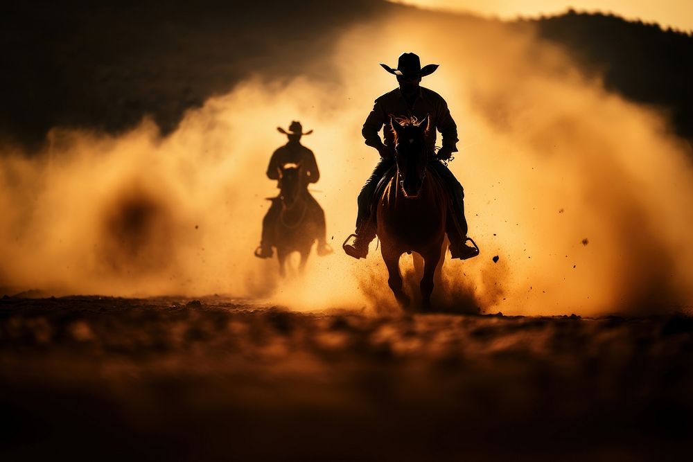 Cowboys mammal cowboy horse. AI generated Image by rawpixel.