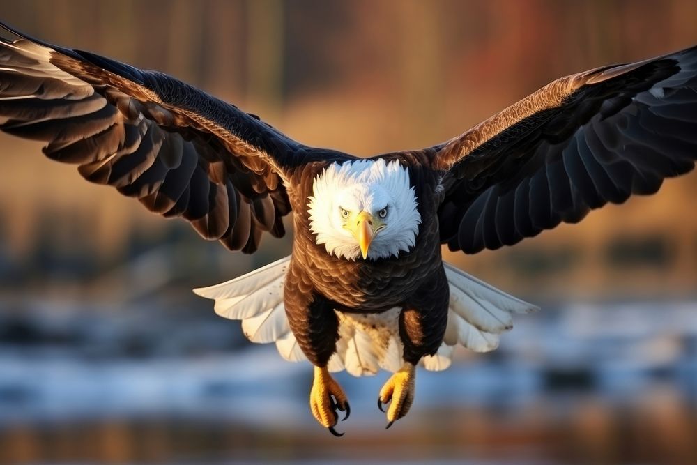 Bald Eagle animal flying eagle. AI generated Image by rawpixel.
