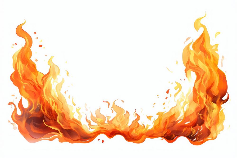 Fire flame frame explosion fireplace abstract. AI generated Image by rawpixel.