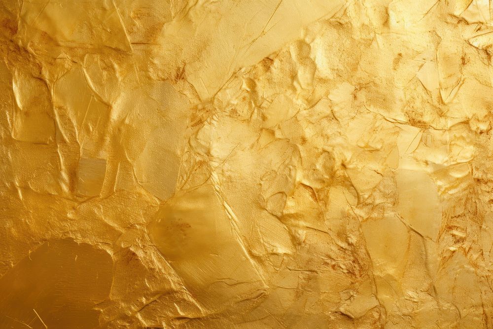 Gold foil leaf texture background backgrounds aluminium textured. AI generated Image by rawpixel.