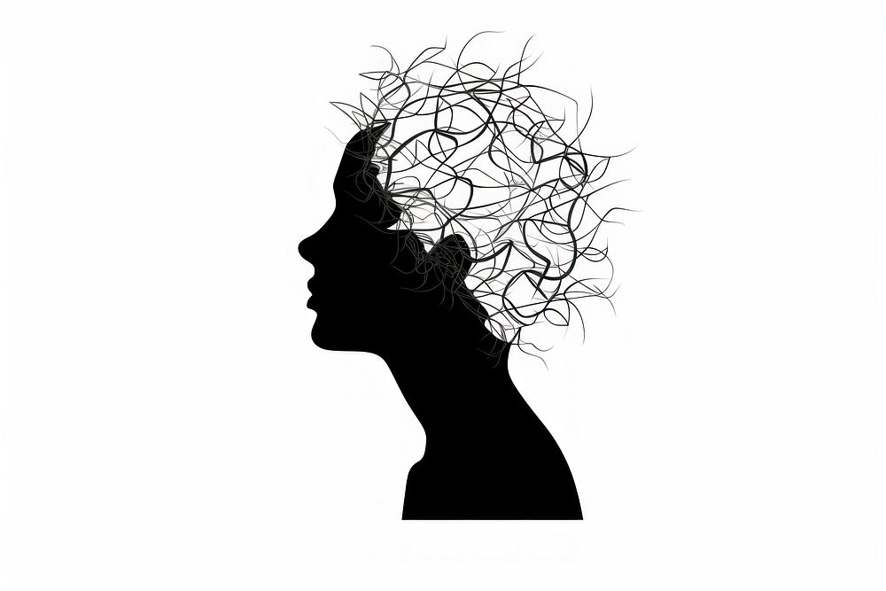 Mental health silhouette adult human. AI generated Image by rawpixel.