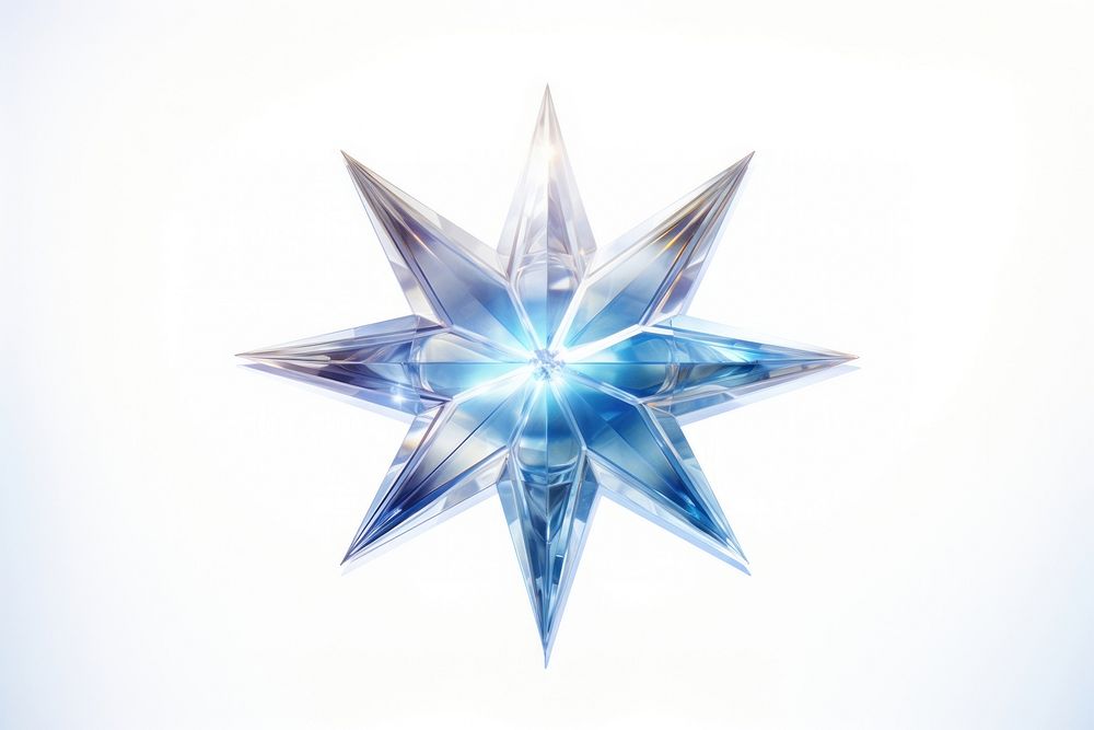 Light star illuminated christmas snowflake. AI generated Image by rawpixel.