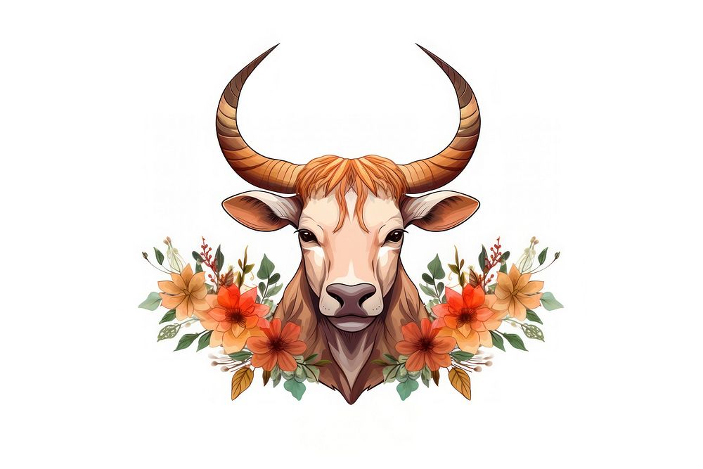 Taurus livestock mammal cattle. AI generated Image by rawpixel.