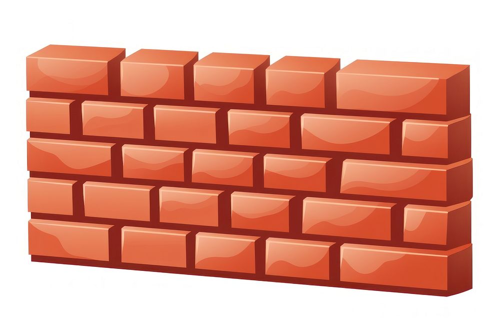Brick wall brick architecture white background. AI generated Image by rawpixel.