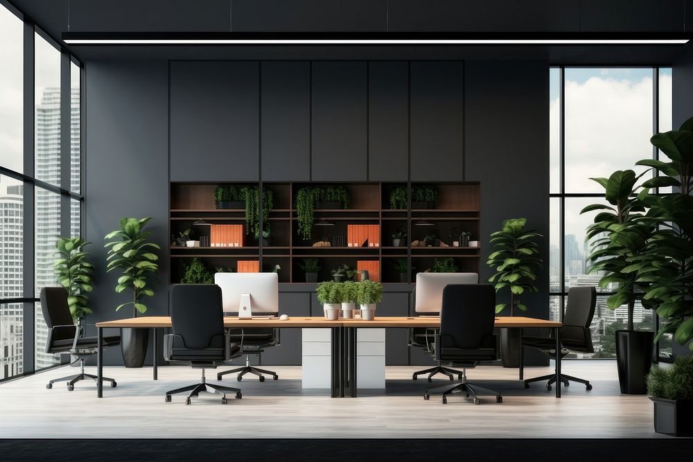 Modern Office Interior office furniture chair. AI generated Image by rawpixel.