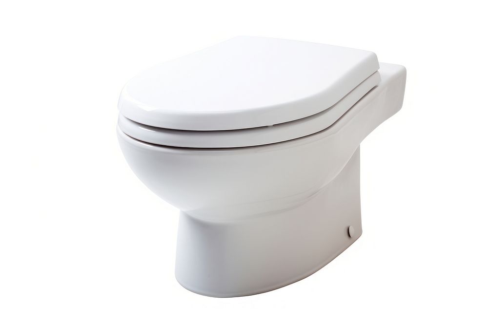 Toilet bathroom white background ceramic. AI generated Image by rawpixel.