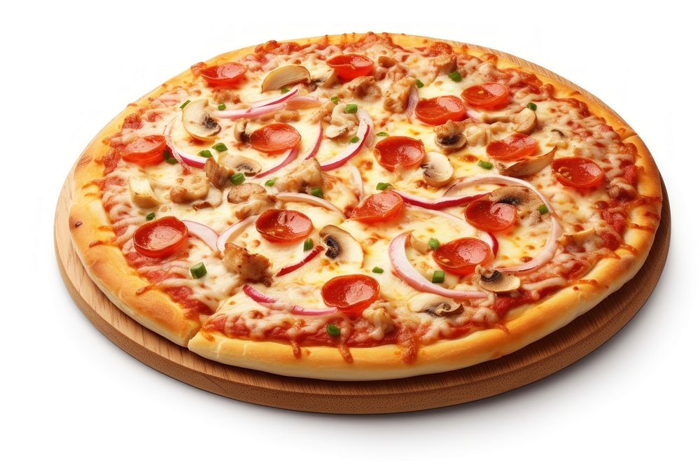 Pizza pizza food mozzarella. AI generated Image by rawpixel.