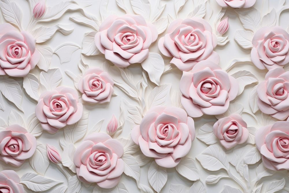 Roses backgrounds pattern flower. AI generated Image by rawpixel.