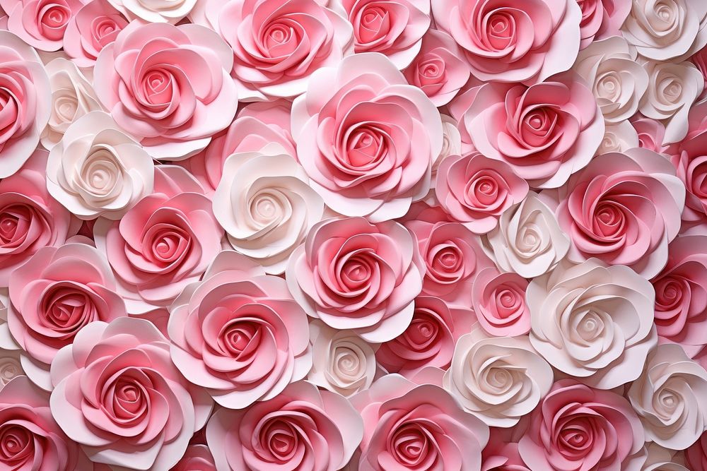 Roses pattern backgrounds flower. AI generated Image by rawpixel.