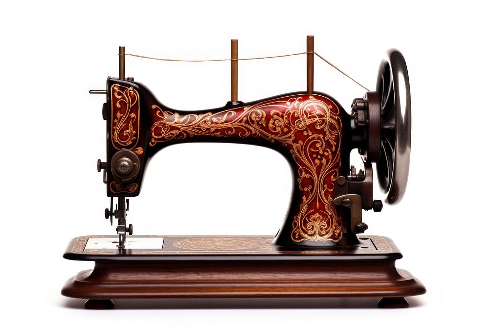 Sewing machine gramophone technology machinery. AI generated Image by rawpixel.