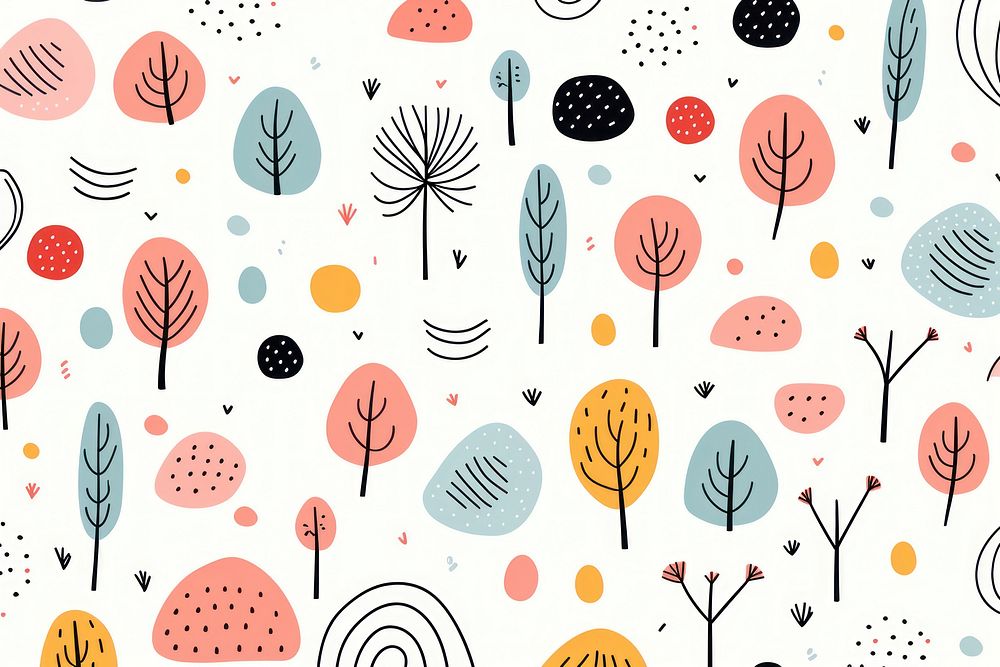 Line doodle pattern backgrounds drawing. AI generated Image by rawpixel.