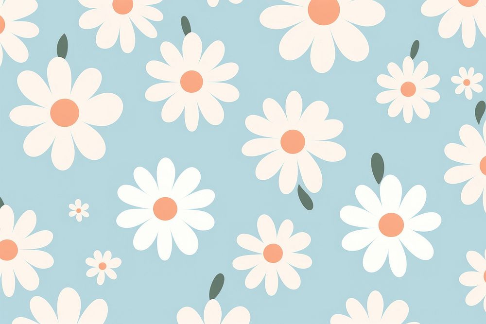 Flower pattern backgrounds daisy. 