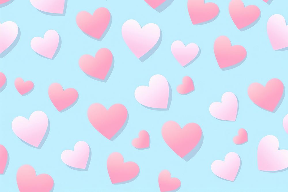 Heart backgrounds pattern repetition. AI generated Image by rawpixel.