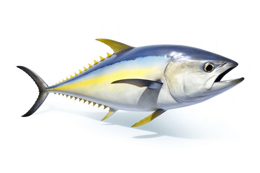 A yellowfin tuna animal shark fish. AI generated Image by rawpixel.