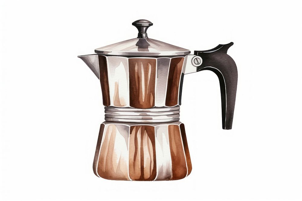 Moka pot coffee cup mug. AI generated Image by rawpixel.