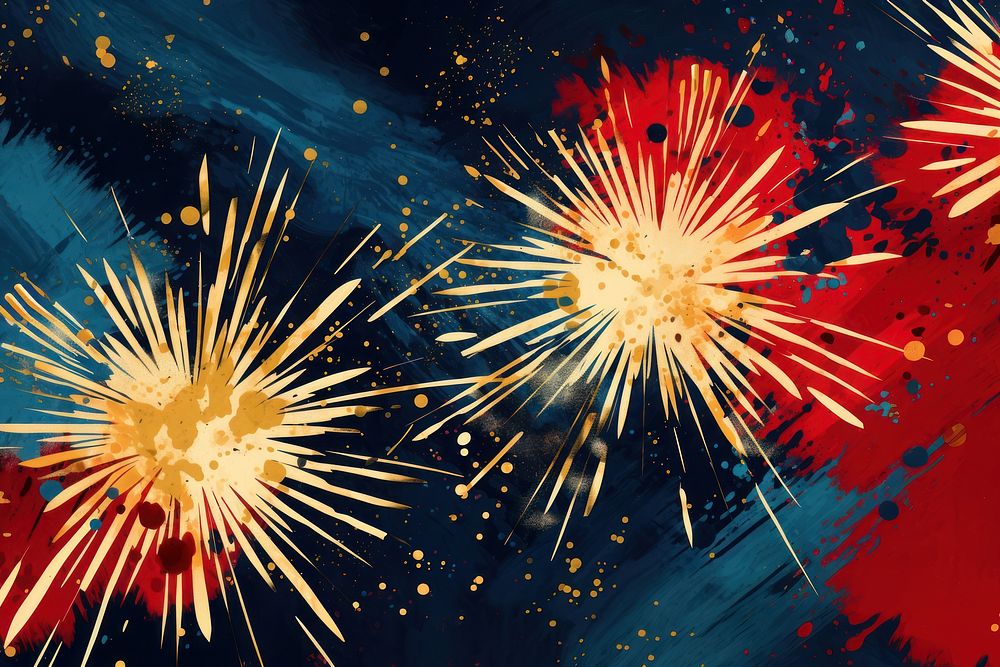 Gold fireworks backgrounds abstract. AI generated Image by rawpixel.