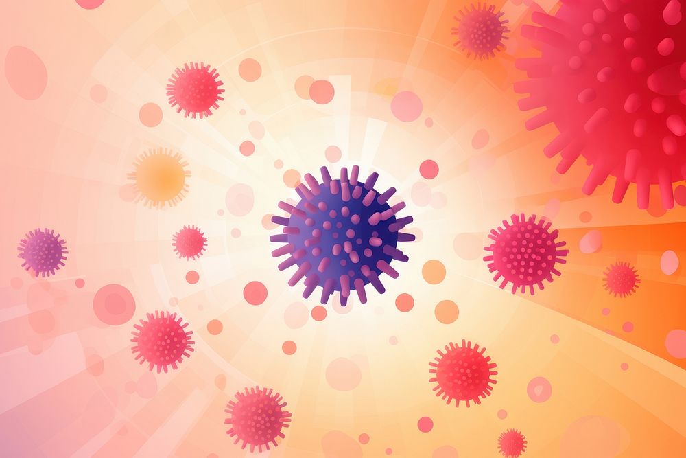 Virus backgrounds abstract pattern. AI generated Image by rawpixel.