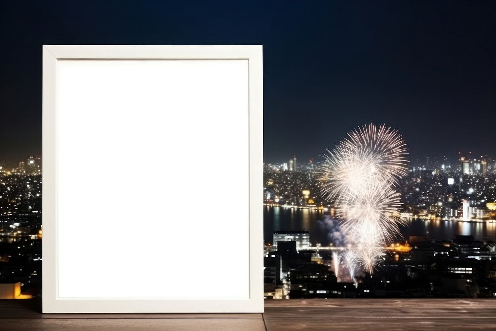 Tokyo city fireworks outdoors frame. AI generated Image by rawpixel.