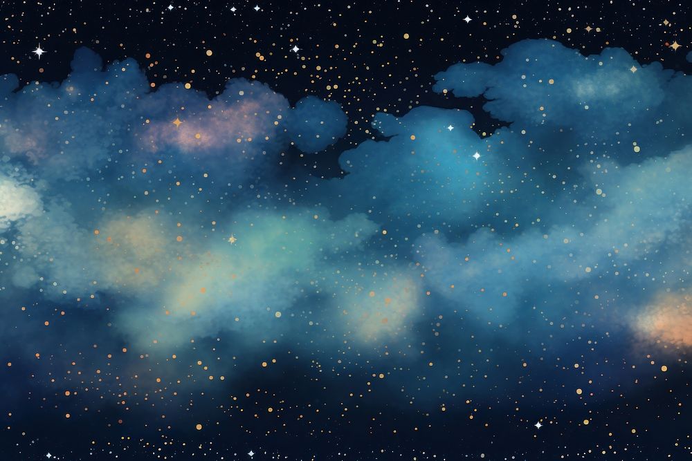 Glitter night backgrounds astronomy. AI generated Image by rawpixel.