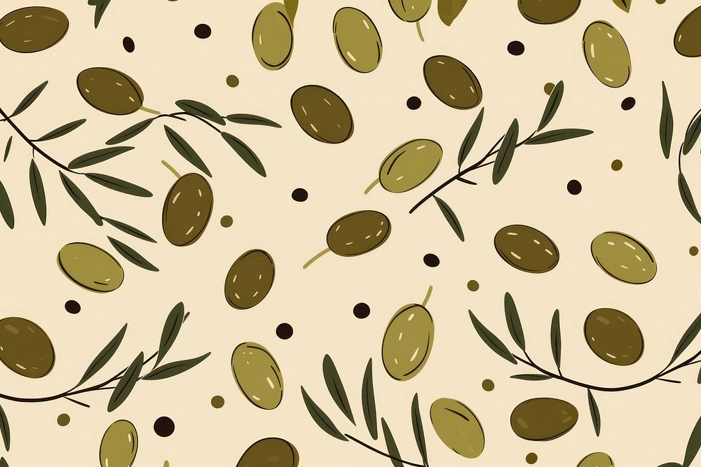 Olive backgrounds pattern graphics. AI generated Image by rawpixel.