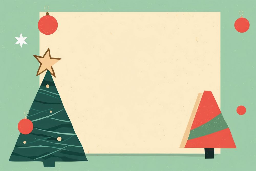 Cute christmas paper tree. AI generated Image by rawpixel.